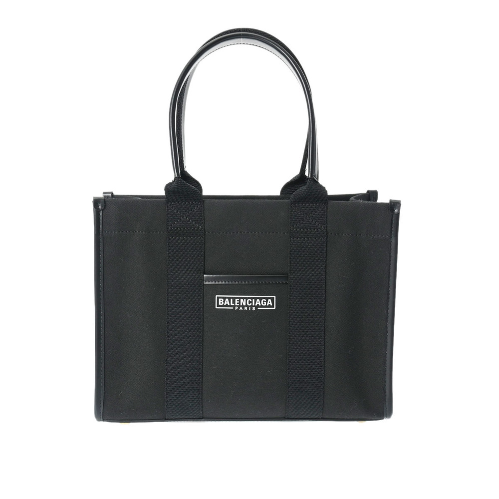 Balenciaga Small Tote 2way Bag Black Canvas Tote Bag
